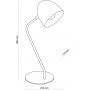 Lampa biurkowa 1x15 W czarna 5036 TK Lighting Soho zdj.2