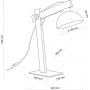 Lampa stołowa 1x15 W drewno 5347 TK Lighting Oslo zdj.2