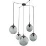 Lampa wisząca 5x5 W czarna 5382 TK Lighting Esme zdj.1