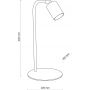 Lampa biurkowa 1x10 W czarna 5414 TK Lighting Logan zdj.2