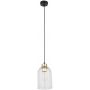 Lampa wisząca 1x15 W czarna-przezroczysta-złota 5626 TK Lighting Satipo zdj.1