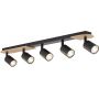 Lampa podsufitowa 5x10 W czarna 5777 TK Lighting Cover zdj.1