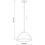 Lampa wisząca 1x15 W beżowy 5899 TK Lighting Faro zdj.2