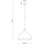 Lampa wisząca 1x15 W zielona 5901 TK Lighting Cap zdj.2