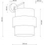 Kinkiet 1x15 W czarny 5955 TK Lighting Calisto zdj.2