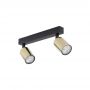 Lampa podsufitowa 2x10 W czarna-złota 5967 TK Lighting Top zdj.3