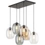 Lampa wisząca 6x15 W czarna 5974 TK Lighting Elio zdj.3