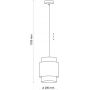 Lampa wisząca 6528 TK Lighting Boho White zdj.2