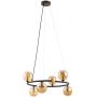 Lampa wisząca 6x6 W brązowa 6571 TK Lighting Anabelle zdj.1