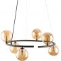 Lampa wisząca 6x6 W brązowa 6571 TK Lighting Anabelle zdj.3