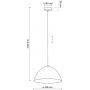 Lampa wisząca 1x15 W miętowy 861 TK Lighting Faro zdj.2