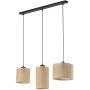 Lampa wisząca 3x15 W czarna 4954 TK Lighting Juta zdj.1