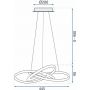 Lampa wisząca 1x24 W złota OSW06906 TooLight Ring zdj.2