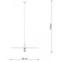 Lampa wisząca 1x60 W czarna TH146 Thoro Lighting Sirkel zdj.2