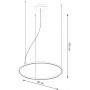 Lampa wisząca 1x57 W czarna TH275 Thoro Lighting Risa zdj.2