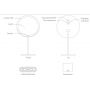 Lusterko kosmetyczne 20x20 cm YLGJ01YL Yeelight Sensor Make-up Mirror zdj.2