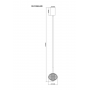 Lampa wisząca 1x6.5 W złota DU3135065W Zuma Line Galatea zdj.2