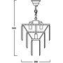 Lampa wisząca 1710631CHR Zuma Line Amedeo zdj.2