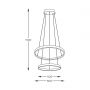 Lampa wisząca 1x50 W czarna 18140BK2 Zuma Line Breno zdj.2