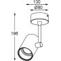 Lampa podsufitowa 1x50 W czarna 20014BK Zuma Line Tori zdj.2