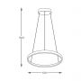 Lampa wisząca 1x28 W czarna 2023201BK60 Zuma Line Breno zdj.2