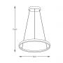 Lampa wisząca 2x36 W czarna 2023201BK80 Zuma Line Breno zdj.2