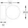 Kinkiet 1x40 W biały-czarny 5647 Zuma Line Ali zdj.2