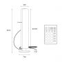 Lampka nocna RGB 1x5 W czarna 87308 Zuma Line Torp zdj.2