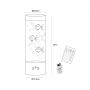 Lampka nocna RGB 1x1 W przezroczysta-srebrna 89245 Zuma Line Aqua zdj.2