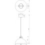 Lampa wisząca 1x15 W beżowa 8889 Luminex Sven zdj.2
