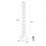 Lampa stojąca x3.6 W przezroczysta-srebrna 89244 Zuma Line Aqua zdj.2