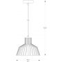 Lampa wisząca 1x40 W złota A8078GLD Zuma Line Dolia zdj.2