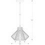 Lampa wisząca 1x40 W złota A8080GLD Zuma Line Dolia zdj.2