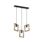 Lampa wisząca 3x20 W czarna-drewno ASZ1679 Zuma Line Atria zdj.1