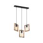 Lampa wisząca 3x20 W czarna-drewno ASZ1679 Zuma Line Atria zdj.3