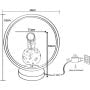 Lampa stołowa 1x4 W czarna AX04S223D1 Zuma Line Astronauta zdj.2