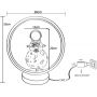 Lampa stołowa 1x4 W czarna BX04S123D1 Zuma Line Astronauta zdj.2