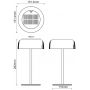 Lampa solarna stołowa 1x2.5 W czarny DT33111 Zuma Line Bluet zdj.2
