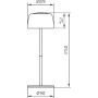 Lampa stołowa zewnęt 1x2 W czarna ETLED658BK Zuma Line Poco zdj.2