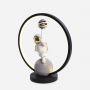 Lampka nocna 1x4 W biała-czarna-złota EX04F307U1 Zuma Line Astronauta zdj.4