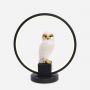Lampka nocna 1x4 W biała-czarna-złota EX04F332U1 Zuma Line Sowa zdj.1