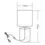 Lampa stołowa 1x40 W biała HS8603WH Zuma Line zdj.2