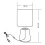 Lampa stołowa 1x40 W biała HS8605WH Zuma Line zdj.2
