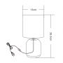Lampa stołowa 1x40 W szara HS8723GR Zuma Line zdj.2