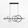 Lampa wisząca 6x15 W czarna-złota MD24487B3BGD Zuma Line Taremi zdj.5