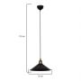 Lampa wisząca 1x20 W czarna MDL4156 Zuma Line Maya zdj.2