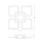 Lampa podsufitowa 1x55 W biała-chrom MS232150RWH Zuma Line Stellar zdj.2