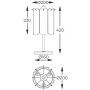 Lampa stołowa 3x40 W czarna-przydymiona MT35233SEBCN Zuma Line Nira zdj.2