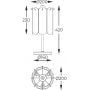 Lampa stołowa 3x40 W przezroczysta-złota MT35233SEGN Zuma Line Nira zdj.2