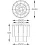 Lampa podsufitowa powyżej 6x40 W przezroczysta-złota MX35238MEGN Zuma Line Nira zdj.2